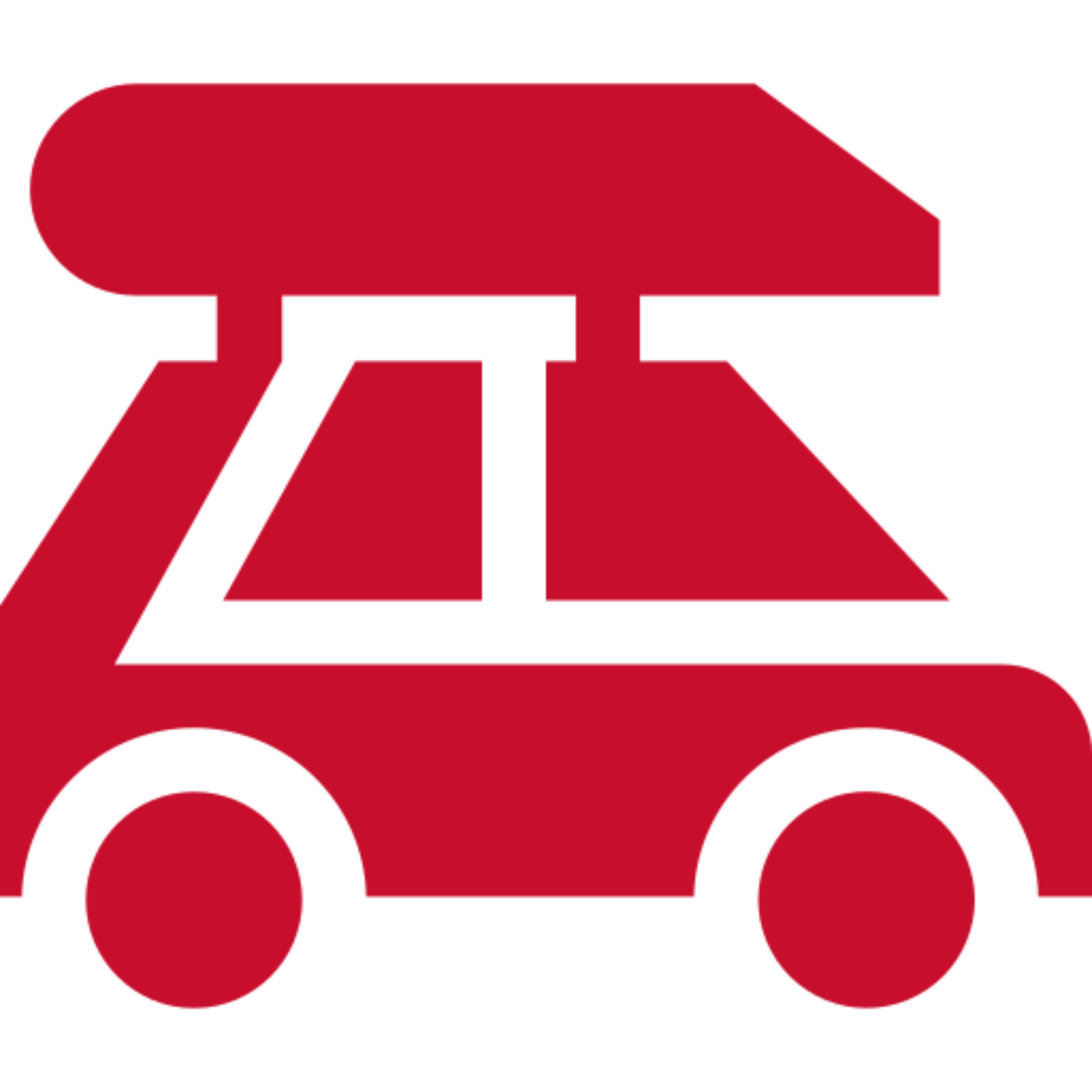Red car with a roof box icon.